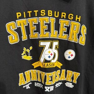 Pittsburgh Steelers 75th Anniversary Reebok T Shirt 2XL